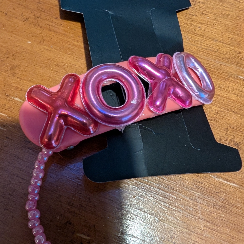 Pink XOXO Hair Clip